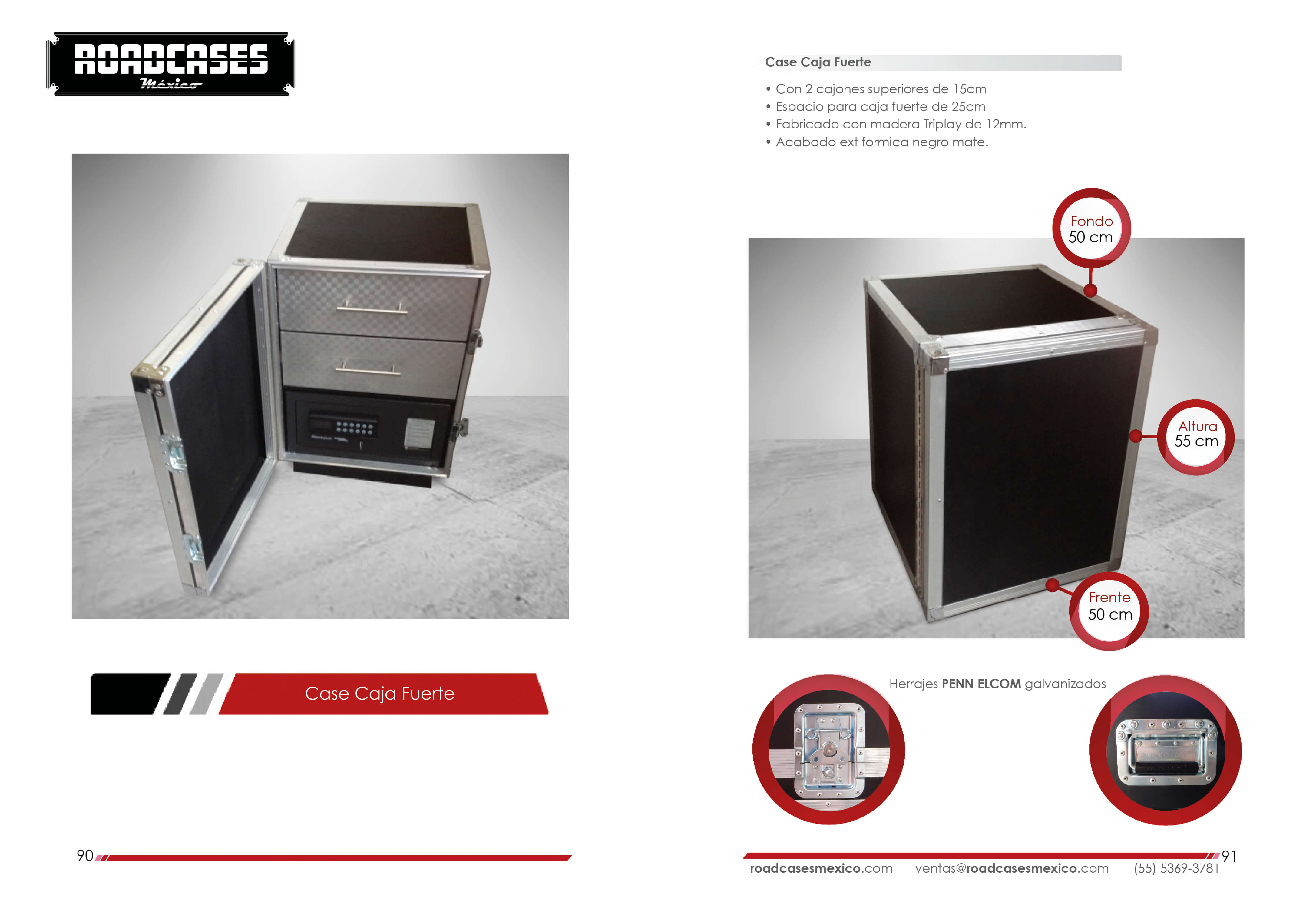 ficha case caja fuerte produccion roadcasesmexico