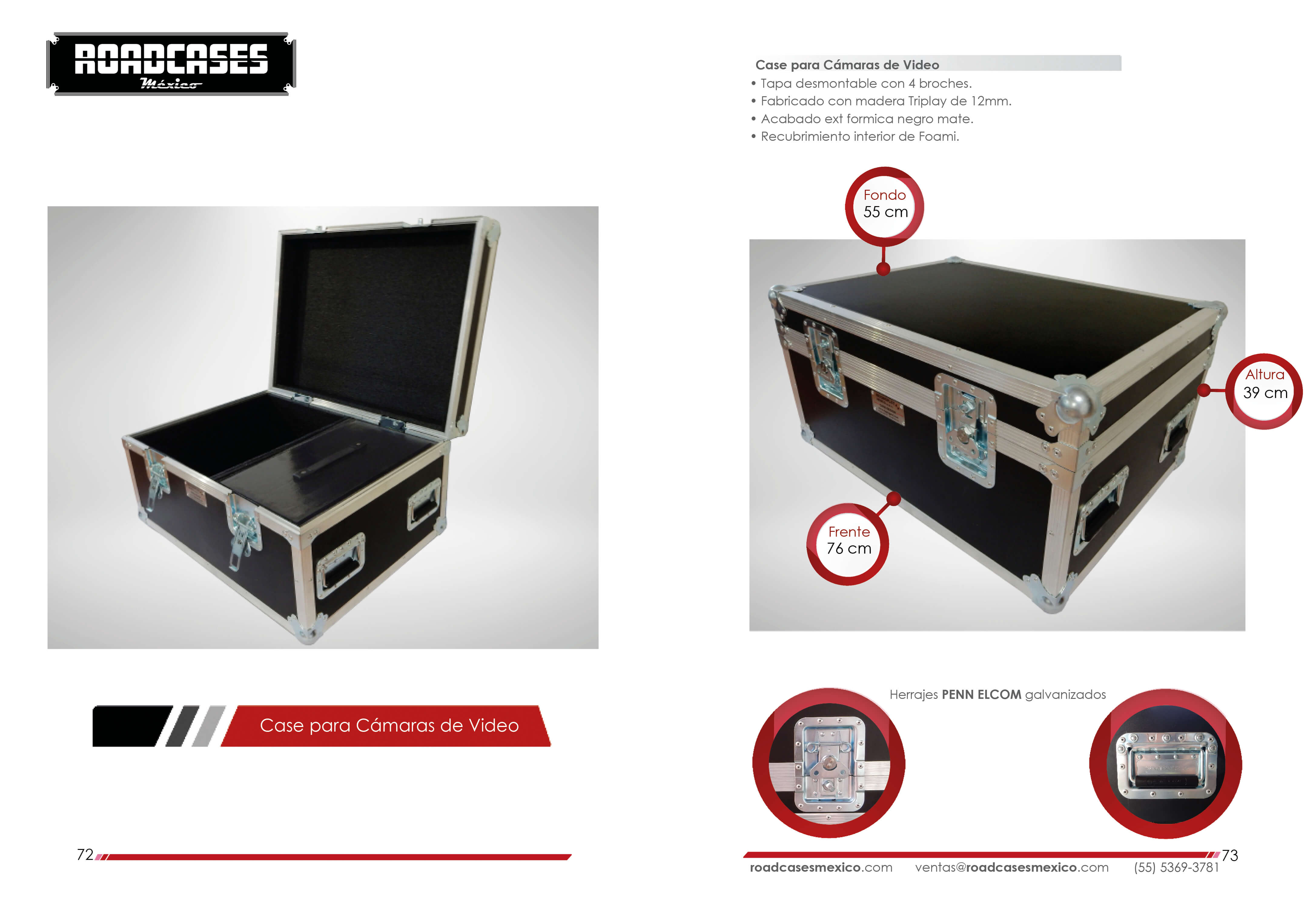 ficha case camaras de video roadcasesmexico