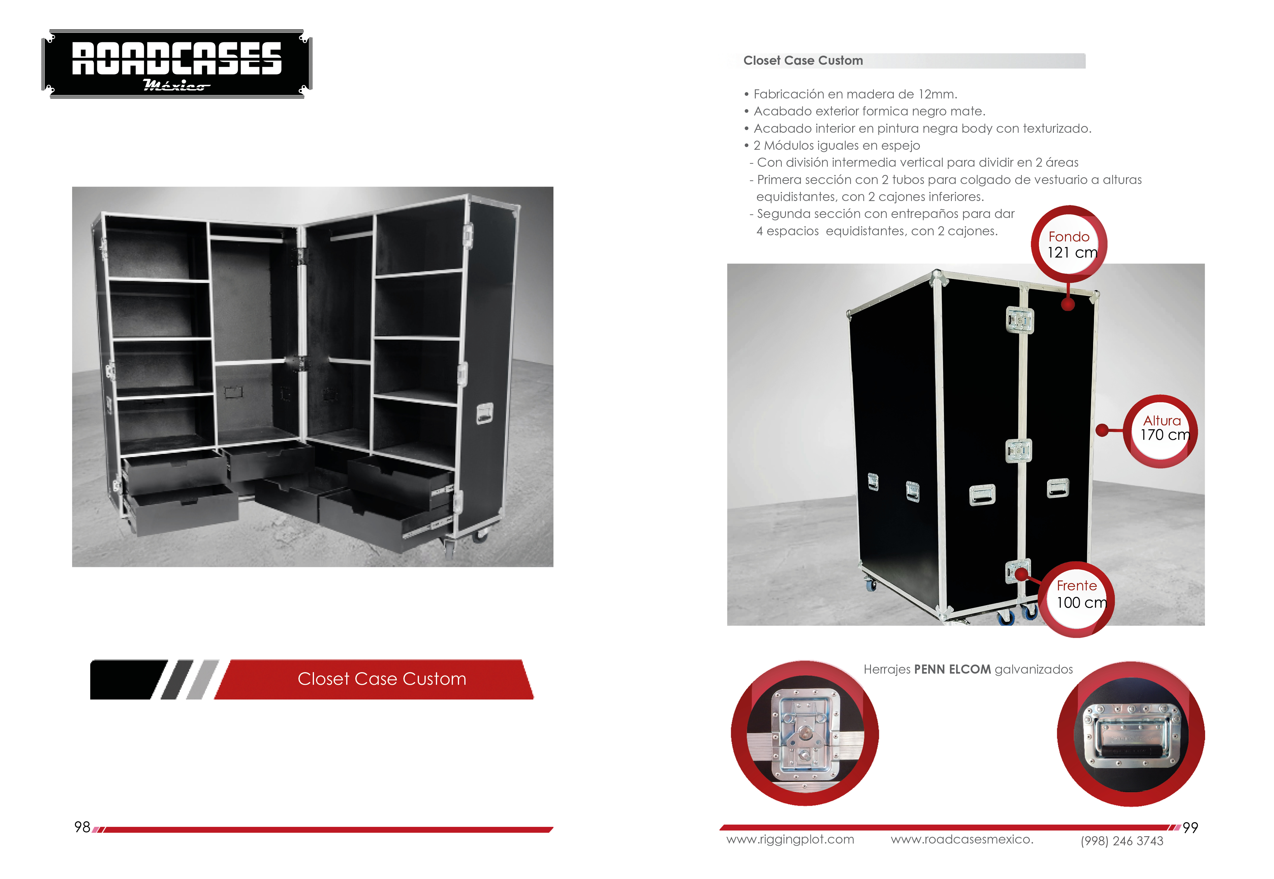ficha case doble tipo closet roadcasesmexico