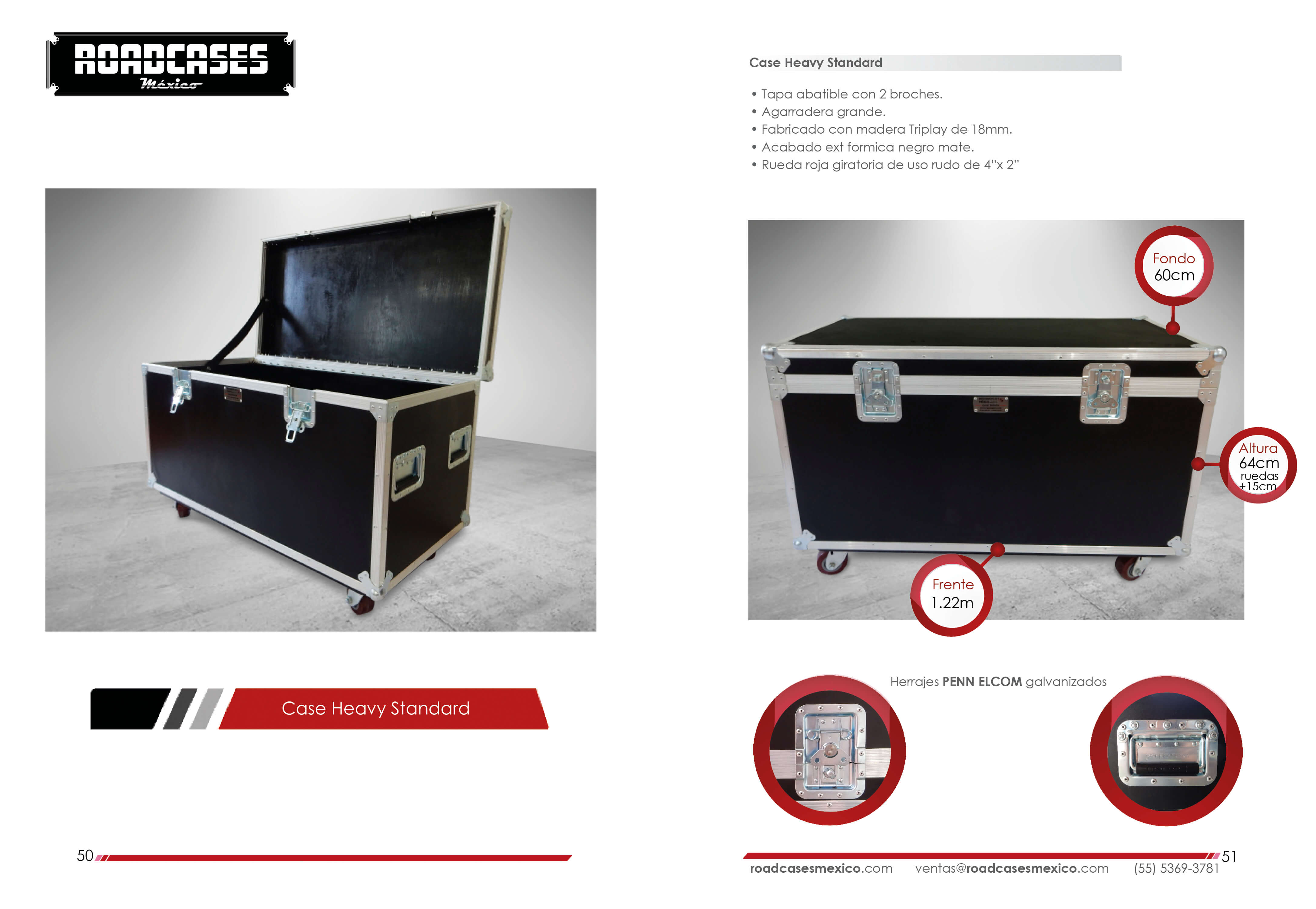 ficha case heavy transporte set de rigging roadcasesmexico