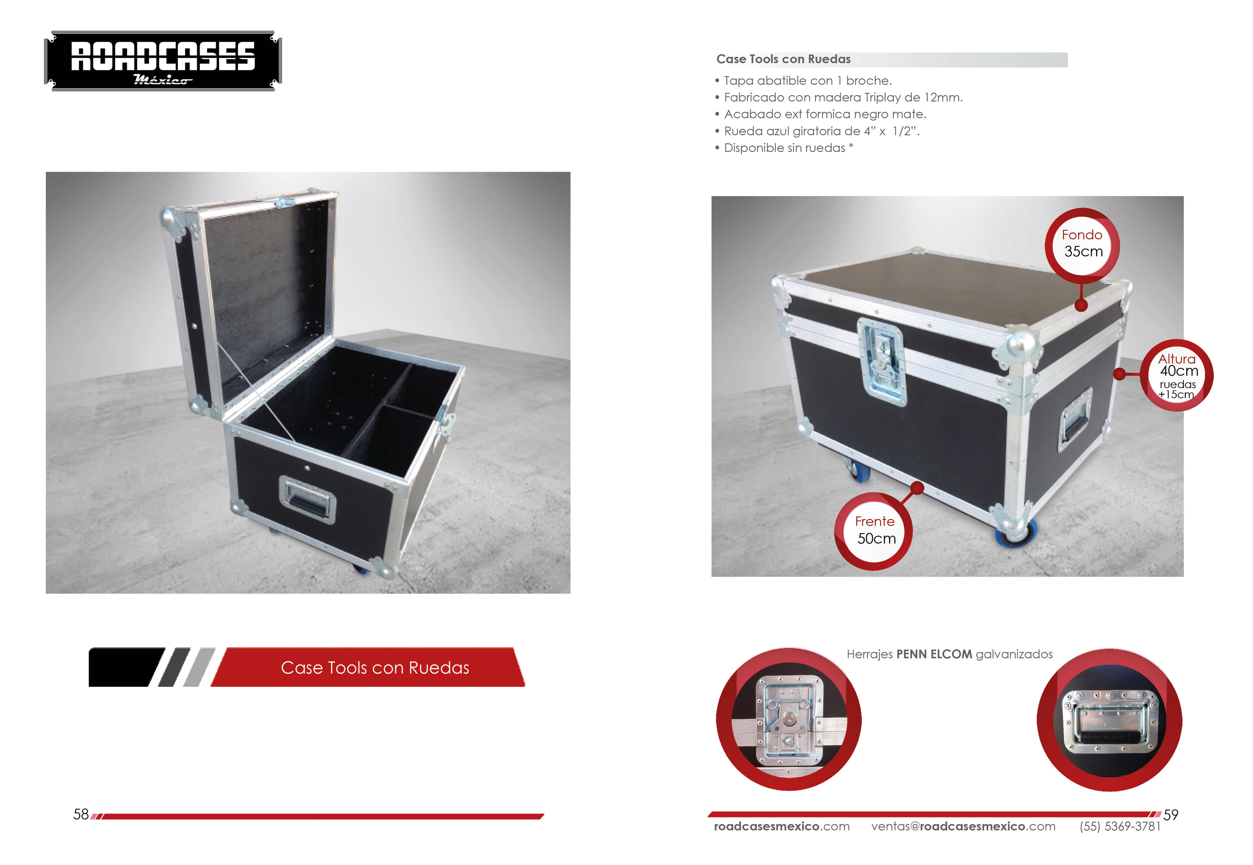 ficha case tools transporte roadcasesmexico