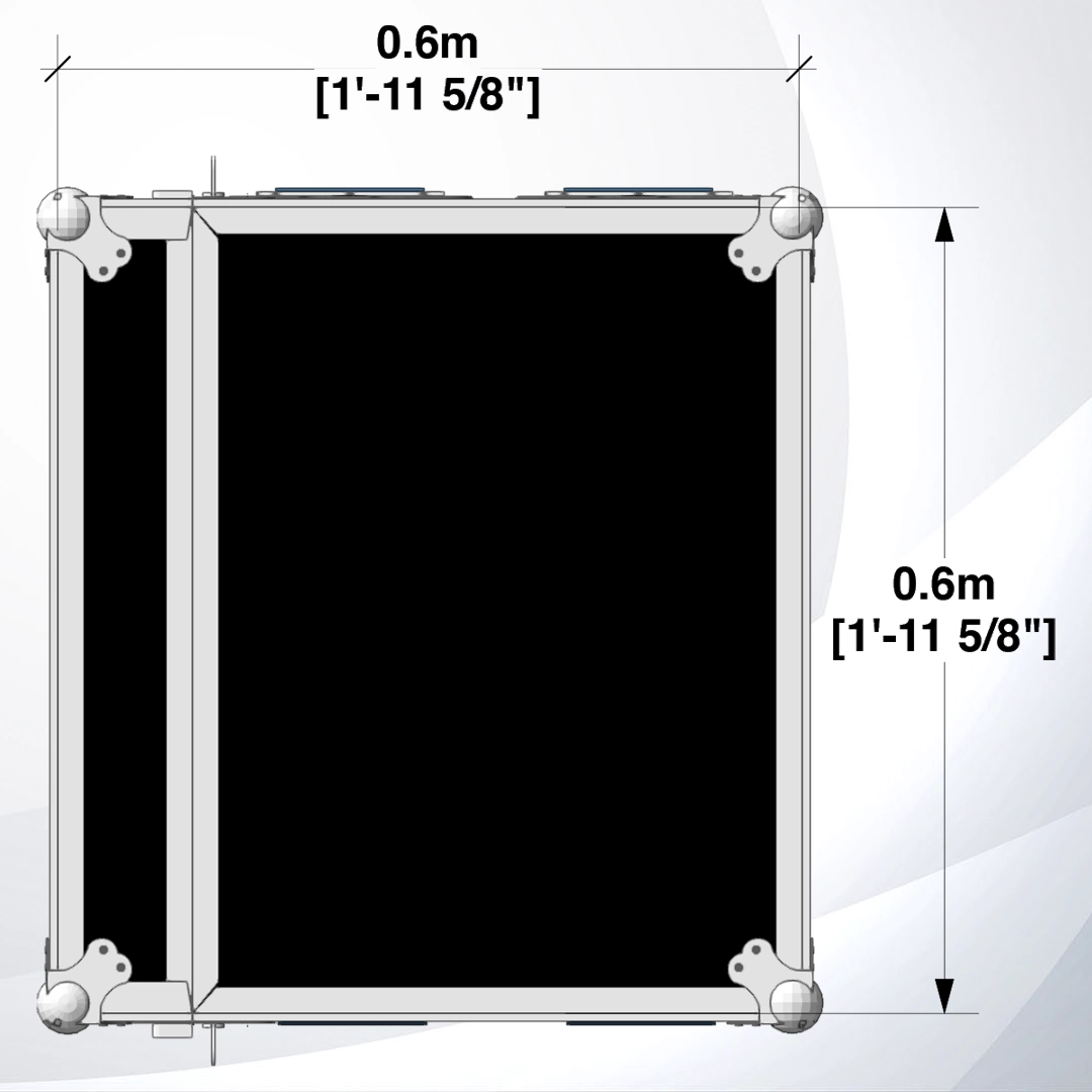 Vista Superior de Working case tapa superior mesa