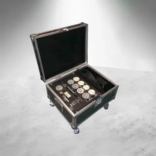 Case para distro o controlador de 4 canales Skjonberg con ruedas, para operar 8 motores CM Lodestar abierto