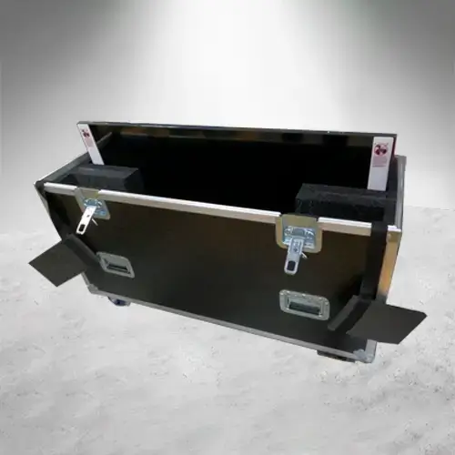 Case doble para dos pantallas de 50 pulgadas abierto